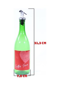 Resim Sevgililer Günü Konseptli Sosluk Yeşil 750 Ml Akıtıcılı Together Forever Yeşil 