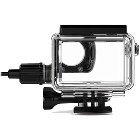 Resim SJCAM Sj8 Motosiklet Şarjı Ve Su Geçirmez Housing Kılıf 