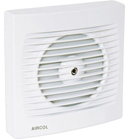 Resim Aircol 100lük Otomatik Panjurlu Sessiz, Dekoratif, Plastik Banyo Fanı / Aspiratörü 100 M³/h 