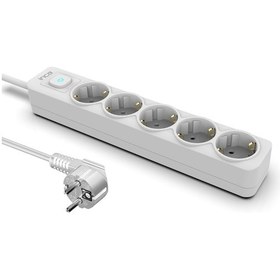 Resim Inca Ipw-44gb 5 Port Akım Korumalı Led Tuşlu Priz 1.5m - Beyaz 