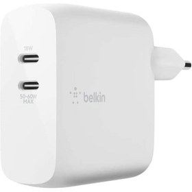 Resim Belkin WCH013VFWH Çift USB-C Power Delivery GaN Duvar Şarj Cihazı 