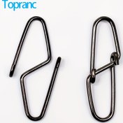 Resim Topranc 0-5# Çoklu Boyutlar Mevcut Balıkçılık Aksesuarları Toka Pim Bağlantı Halkası Çift Toka Tasarımı - Paslanmaz Dayanıklı Çift Kilitli Toka - Tüm Balıkçılık Türleri İçin İdeal 