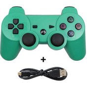 Resim Kablosuz Denetleyici Desteği Bluetooth Ps3 Konol Joystick Playstation 3 Joy Green 