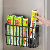 Resim 1 kompakt depolama aracı, buzdolabı saklama, deliksiz montaj, çok fonksiyonlu raf, düzenli mutfak kapı depolama aleti (siyah, beyaz, gri) ABS malzeme ideal tatil hediyesi şemsiye saklama, pratik raflar 
