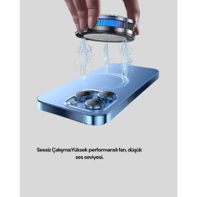 Resim Kayıtel Teknolajık Rgb LED Telefon Soğutucu Fan Yüksek Hızlı Soğutma Oyuncu Cooler Serı 2026 