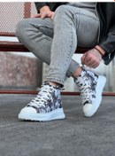 Resim Beyaz Askeri Yarım Bilek Casual Ayakkabı Renkli Çok Renkli 