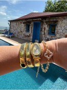 Resim ACCESSORYHUB Yılan model saat dolamalı 
