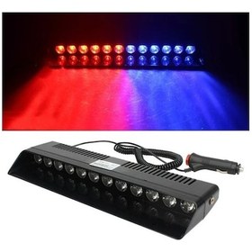 Resim Wondernest Yüksek Vantuz Sones Parlaklık Ön Mavi Led Kırmızı Işığı Flaş Araba 12 Ol Kırmızı Mavi 