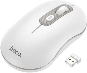 Resim HOCO GM21 Platinium 1600dPi 2.4G Bluetooth Kablosuz Optik Mouse Beyaz 