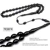 Resim Sistemli Kumpaslı Erzurum Oltu Taşı Tesbih N11.11915 