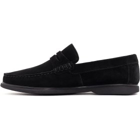 Resim Derimod Fly Erkek Siyah Süet Deri Loafer 26SFD632410 
