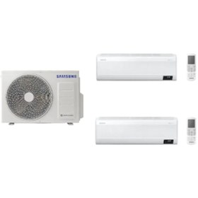 Resim Samsung AJ6868TNA25TNA 17100 BTU 1 Dış + 2 İç Ünite (9+24) Duvar Tipi Multi Klima 