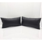 Resim Skoda Araçla Uyumlu Ikili Deri Oto Boyun Yastığı 