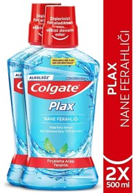 Resim Colgate Plax Nane Ferahlığı Plağa Karşı Ağız Bakım Suyu 500 ml x 2 Adet 