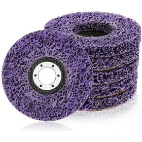 Resim Gajeena Metal Ve Paslanmaz Çelik Taşlama İçin Mor King Kong 125x22mm Zımpara Levha - 5 Adet Paket 