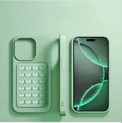 Resim Cloud011 Light Green iPhone Uyumlu 16 Kılıf Emniyetli Vantuz Tutucu Minimalist Şık Koruma 
