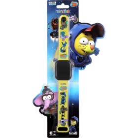 Resim MiniFlak Lisanslı Kral Şakir KS5092 Sarı LED Çocuk Kol Saati 