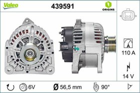 Resim VALEO 439591 | Alternatör Kmp 03-Megane.II 1.4-1.6 16V 10-Clio.III 1.6 16V 