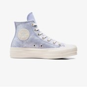 Resim Converse Chuck Taylor All Star Lift Kadın Lila Süet Platform Sneaker 