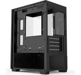 Resim Aktuf Fiero Siyah 3 Rgb Fanlı Temperli Cam Panel Boş M-Atx Gaming Oyuncu Bilgisayar Kasası 