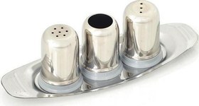 Resim Küçük Boy Gondol Tuzluk Takımı Paslanmaz Çelik 