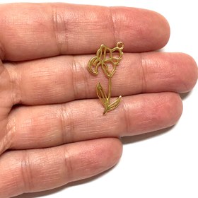 Resim Altın Kaplama Burç Çiçeği - Şubat - İris 