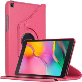 Resim Microsonic Samsung Galaxy Tab A 8" 2019 T290 Kılıf 360 Rotating Stand Deri Pembe 