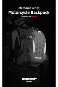 Resim Rhinowalk Mechanic X MJX2005BK 23L Su Geçirmez Molle Motorcu Sırt Çantası – Kask Tutucu 