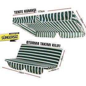Resim Salıncak Minder Takımı (Süngersiz)2 Kişilik Salıncak Minder -Y.By 
