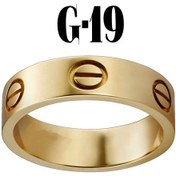 Resim X-Lady Accessories Düz Yüzük Gold Renk 19 Numara Çok Renkli 