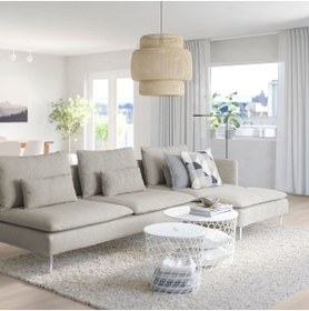 Resim IKEA 3'lü Kanepe ve Uzanma Koltuğu, Tek Kolçaklı 