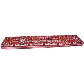 Resim Erbasonline Mnd306-401 Şark Köşesi Kırmızı Halı Desenli Minder 120X40X10 Cm 