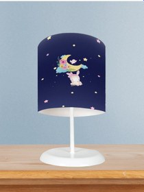 Resim Mekta Home Bebek Ve Çocuk Odası Ayda Sallanan Sevimli Hayvan Desenli Abajur 