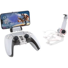 Resim Ps5 Kablosuz Bluetooth Denetleyici Cep Telefonu Tutucu Ps5 Konsol Oyun Denetleyicisi Cep Telefonu Klipsi Taşınabilir Oyun Konsolu (Yurt Dışından) 