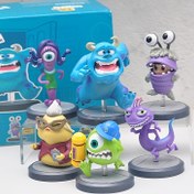 Resim Monsters University Sulley & Mike Wazowski Koleksiyon Figürleri - Animasyonlu Karikatür Karakterleri, Plastik Araba Gösterge Paneli Süsleri Noel, Paskalya, Partiler ve Doğum Günü için, Tatil Hediye Aracı | Oyunlu Dekor | Koleksiyon Figürleri, Monsters University Dekorasyonu 
