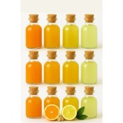 Resim Adet Şeffaf Cam Shot Şişesi Mantar Tıpalı Hediyelik Koku Süs Çok Amaçlı Şişe 50ML 