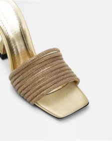 Resim carweza Lia Gold Taşlı Kadın Topuklu Terlik 