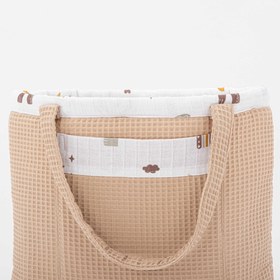 Resim Bebek Bakım Çantası - Kumsal Beji Petek - Galaksi ve Harfler 