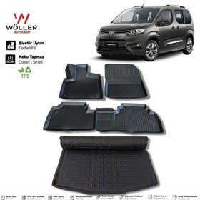 Resim Toyota Proace City Paspas Bagaj Havuzu Set 2021 Sonrası 3d Havuzlu 