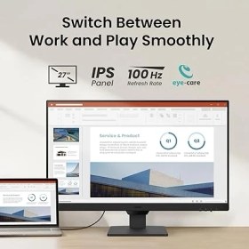 Resim GW2790, 27" Inç IPS Full Hd (1920 x 1080), 5ms, 100Hz, Flicker-Free (Titreşimsiz Ekran), Low Blue Light+ (Düşük Mavi Işık+), Eye-Care (Göz Koruma), Anti-Glare (Parlama Önleyici), Ev/ofis Monitörü 