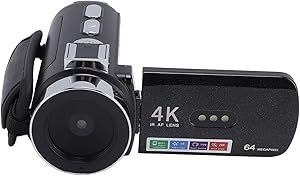 Resim Dijital Video Kamera, Düğünler Için LED Beyaz Işığı Ile 270 Derece Rotasyon Video Kamerası 