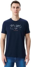 Resim Ar-ma Erkek Bisiklet Yaka Tişört Regular Fit%95 Pamuk%5 Likra Süprem Yazı Baskılı Y29344453902 Lacivert-L1 