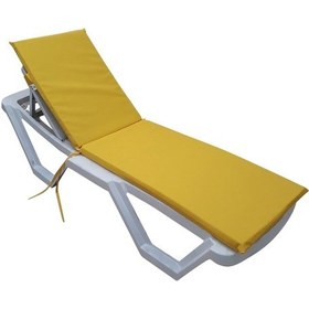 Resim Mirzade Standart Fermuarlı Şezlong Minderi Su Geçirmez Kumaş-sarı 