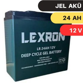 Resim Lexron 24 12v Jel Akü 