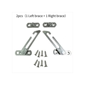 Resim Xuweiwei 2 Adet 304 Paslanmaz Çelik Sürgü Pencereler İçin Ayarlanabilir Emniyet Kiliti 