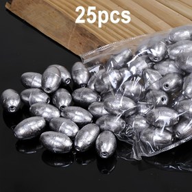 Resim 25 adet Zeytin Şekilli Bölünmüş Şot Sıkıntılar - 0.5g/2g/5g Kurşun Balıkçılık Ağırlıkları, Rigging için İdeal, Tüm Mevsimler İçin Kullanılabilir, Balıkçılık Aksesuarları | Zeytin Şekilli Ağırlıklar | Dayanıklı Balıkçılık Ağırlıkları, Balıkçılık Ekipmanları 