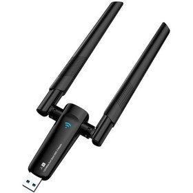 Resim Platoon Pl-9340 Ac1200 867mbps 5ghz + 300mbps 2.4 Ghz Çift Anten Wireless Usb Adaptör 