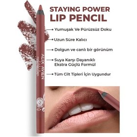 Resim Alix Avien Suya Dayanıklı Uzun Süre Kalıcı Yumuşak Dudak Kalemi Staying Power Lip Pencil 54 Spicy Terracotta 