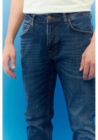 Resim Lee Erkek Luke Slim Fit Düşük Bel Denim Esnek Jean Kot Pantolon L Lacivert 