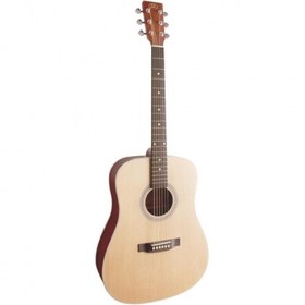 Resim SX SD204 Dreadnought Akustik Gitar (Parlak Natural) 